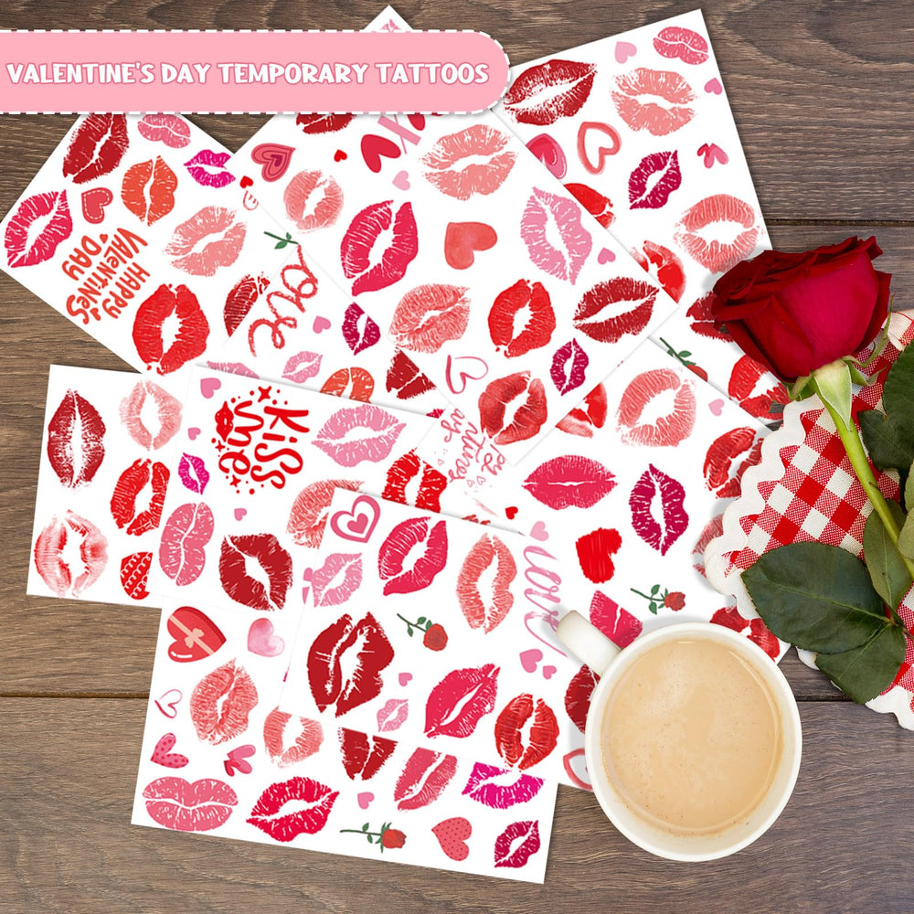 XZENTIRA heart and rose tattoo designs suited for arms and neck placement.