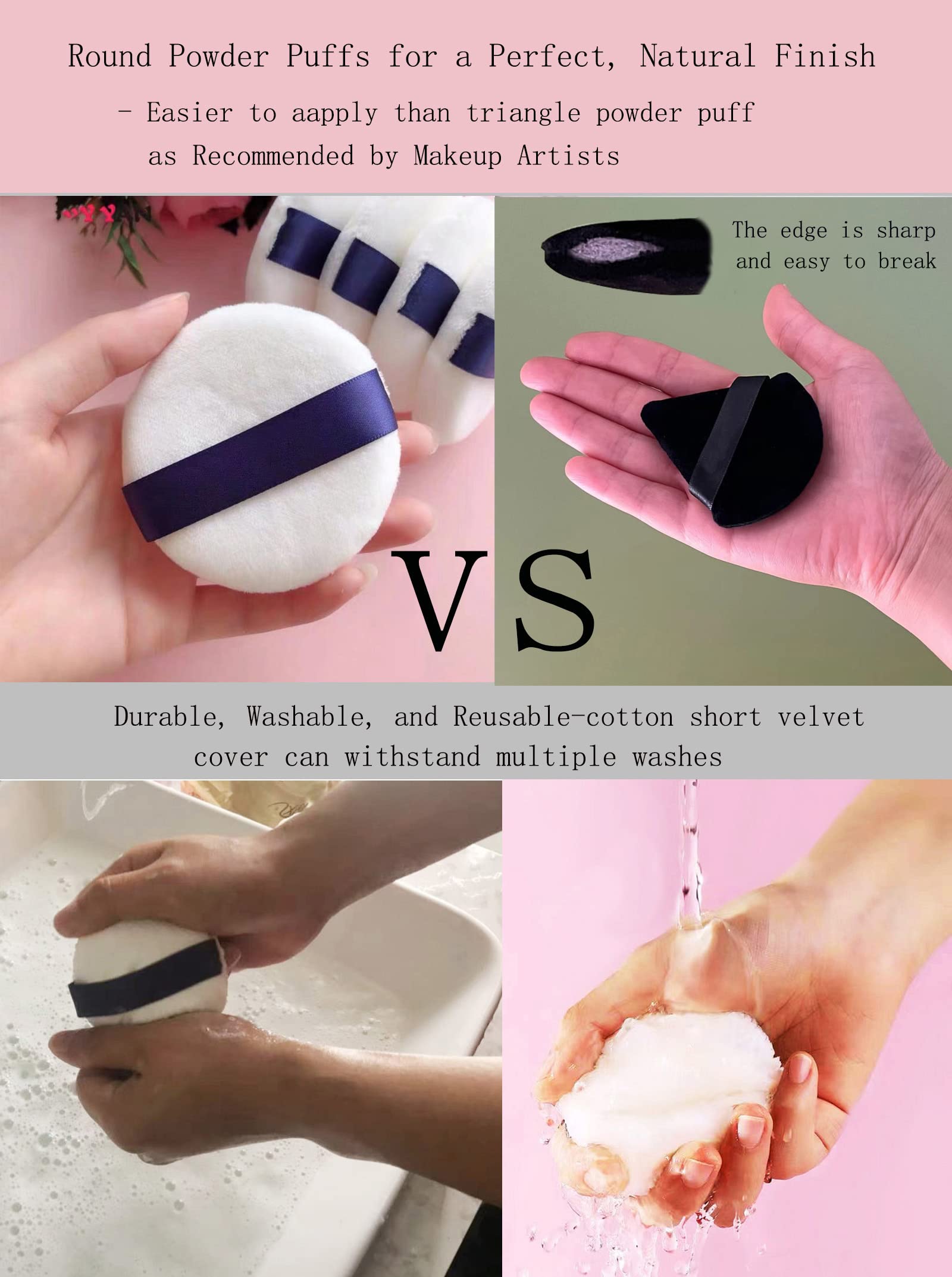 Yababa Powder Puff durable and washable for long-lasting use.