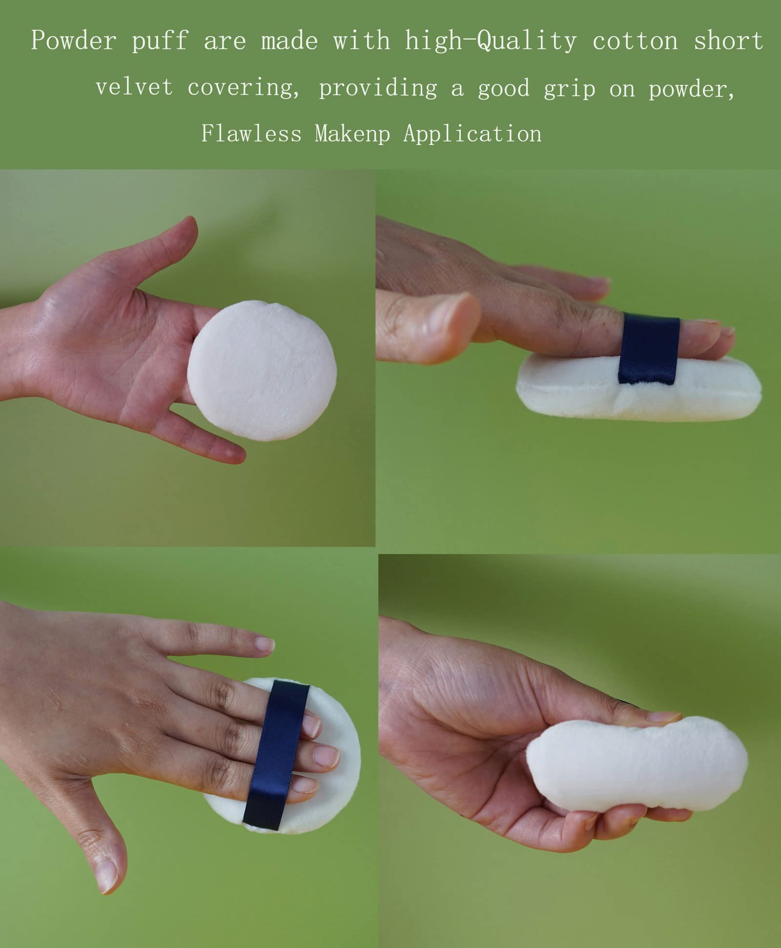 Yababa Powder Puff works with face and body powders for versatility.