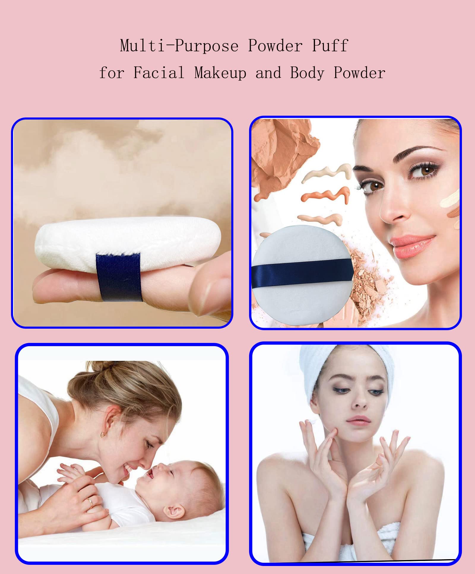 Yababa Powder Puff features seamless construction and a smooth surface.