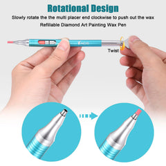 Yacig Diamond Art Pen metal body close-up shows durable construction.