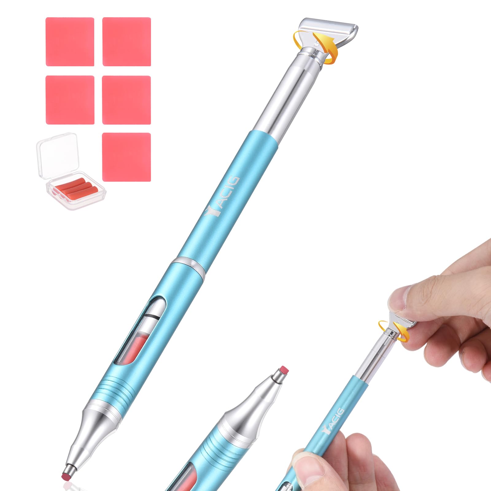 Yacig Diamond Art Pen with multi-placer tip for efficient rhinestone placement.