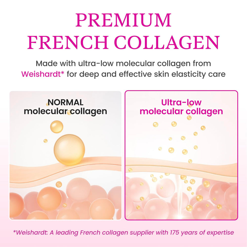 YADAH Collagen Hydra Core Cream ingredients graphic highlights ceramide and hyaluronic acids for barrier support.
