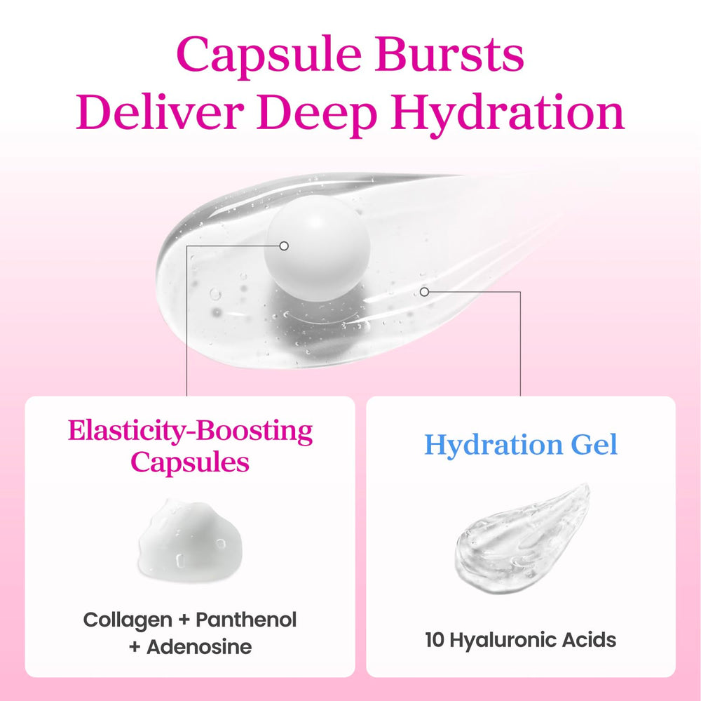 YADAH Collagen Hydra Core Cream swirl on skin showing deep hydration and smooth texture.