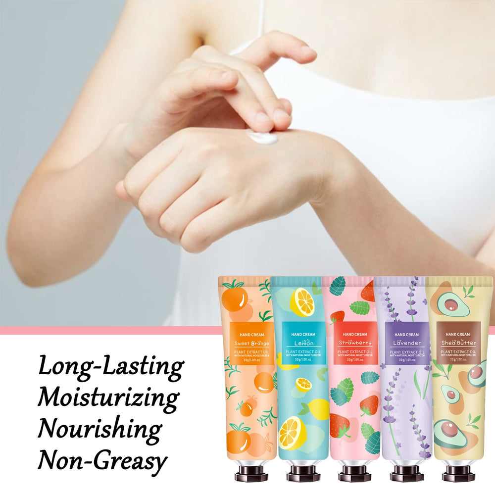 YAERZI lemon hand cream tube refreshing citrus hydration on the go.