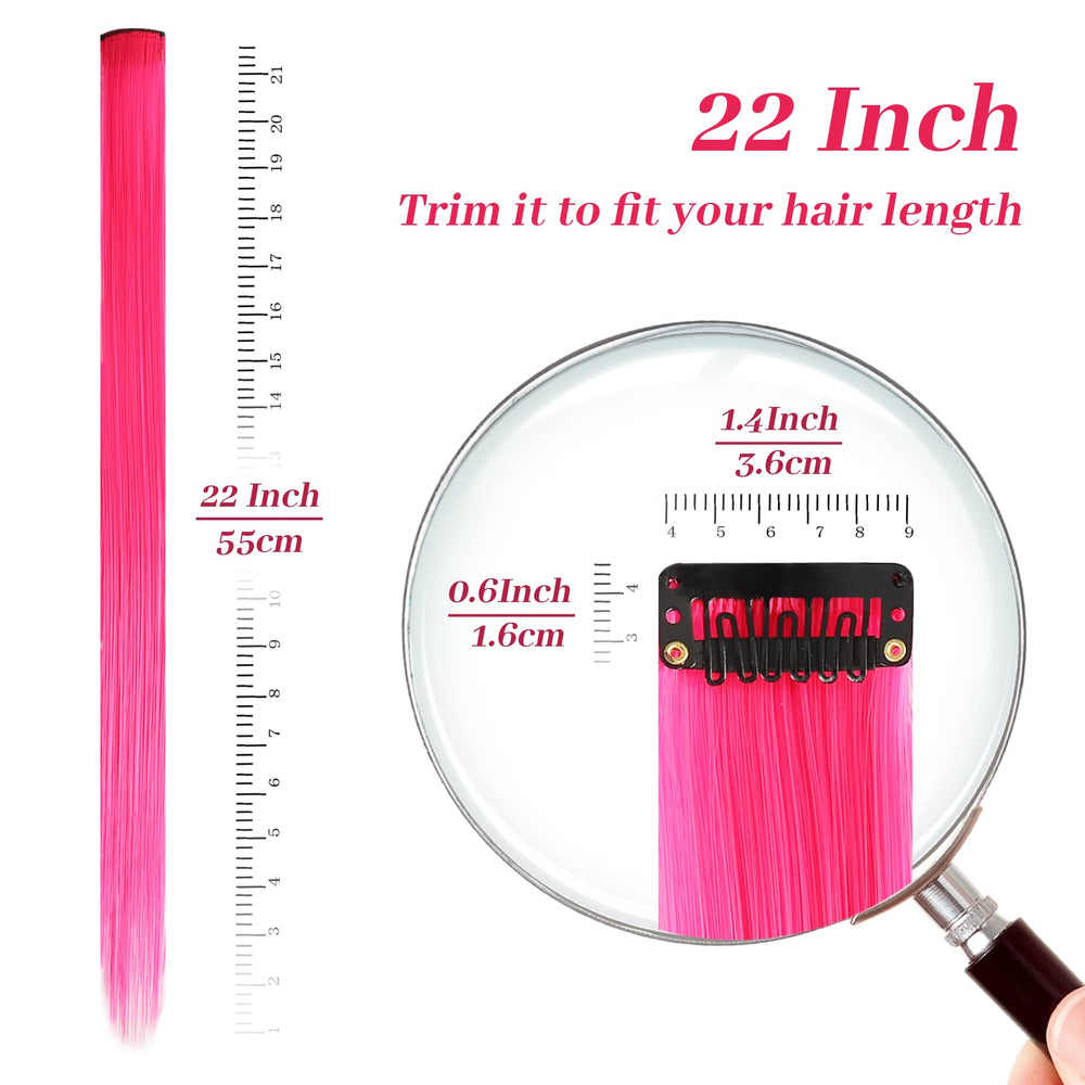 YaFex assembly of 12 pieces clip-in extensions demonstrates full coverage.