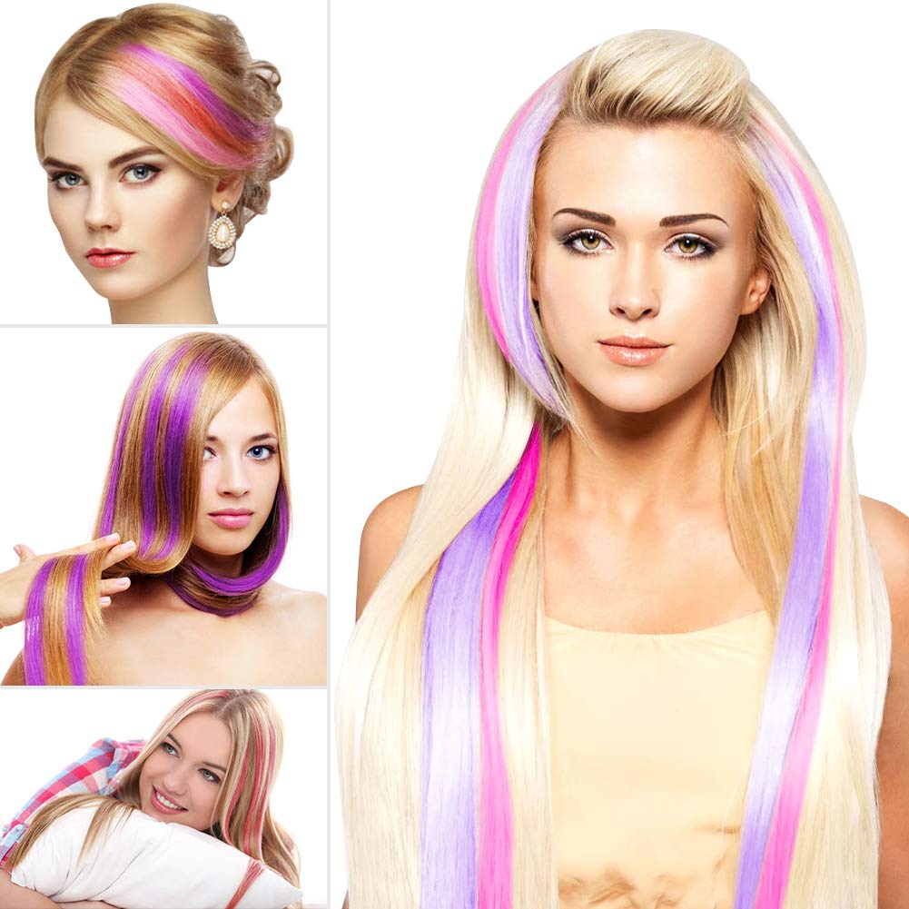 YaFex rainbow extensions ideal for parties and cosplay.