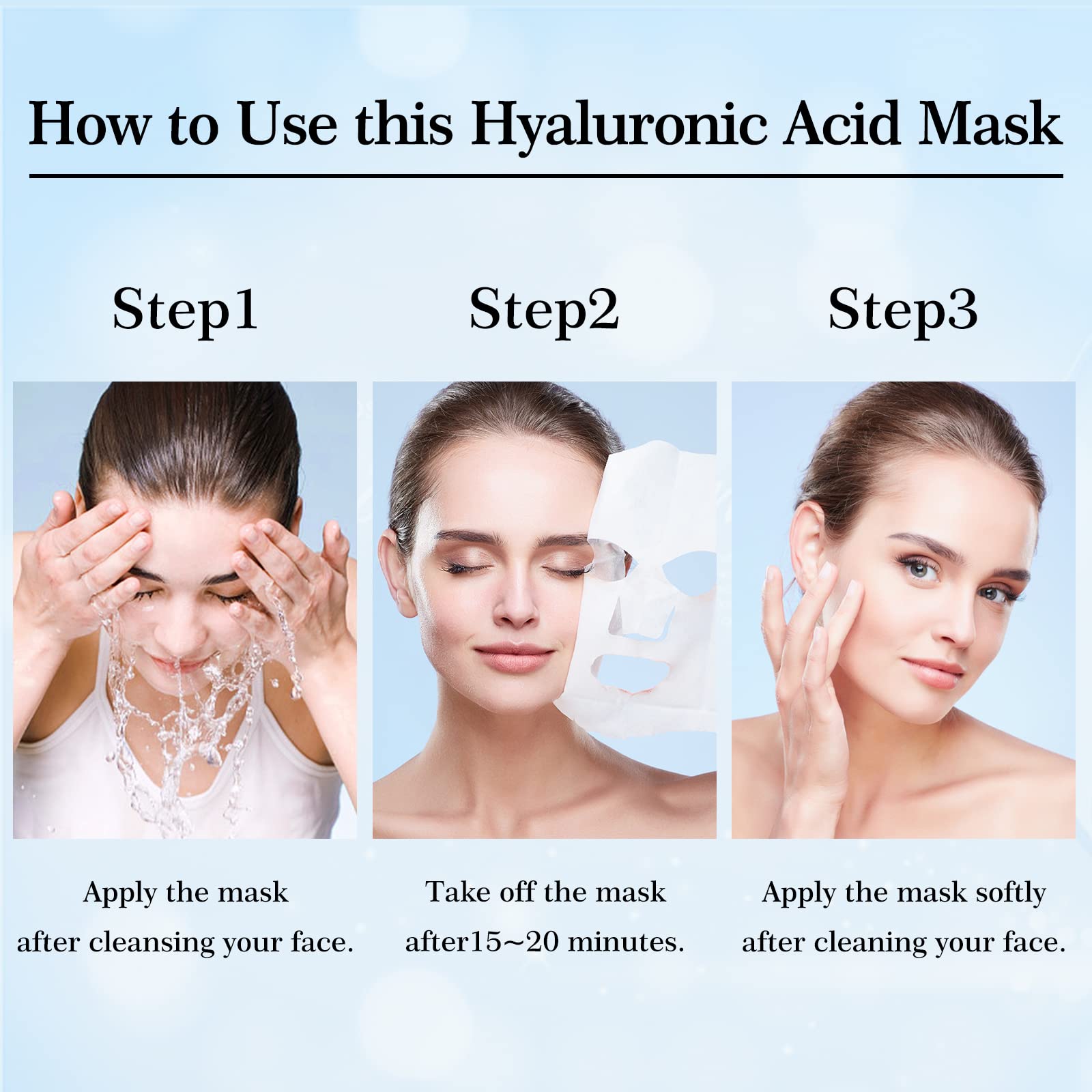 Caja de 10 sobres de mascarillas YAFUSIPE para cuidado continuo.