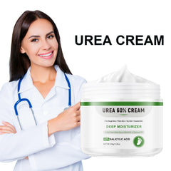 YAFUSIPE Foot Cream in hand shows easy application on dry, cracked skin