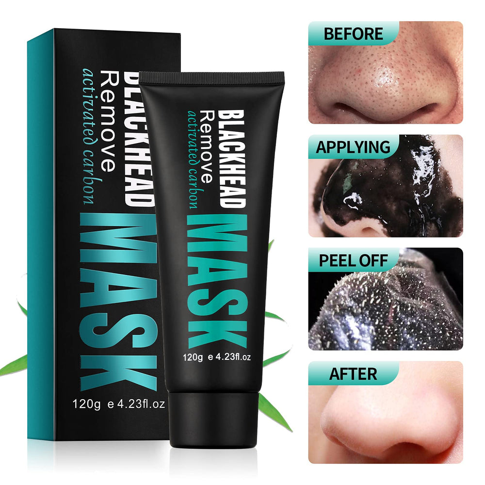 Tratamiento de poros en nariz con mascarilla negra YAFUSIPE para brillo controlado.