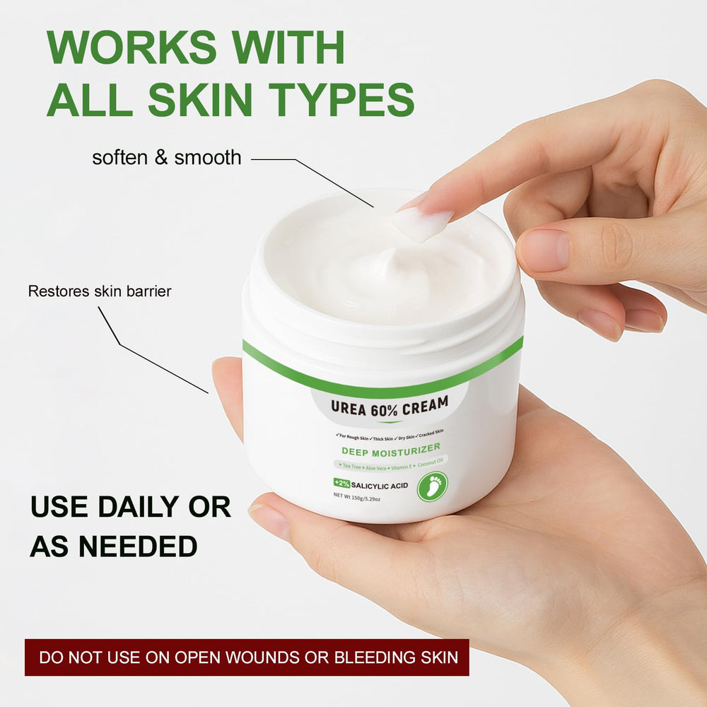 YAFUSIPE Softened feet after use show improved softness and moisture retention