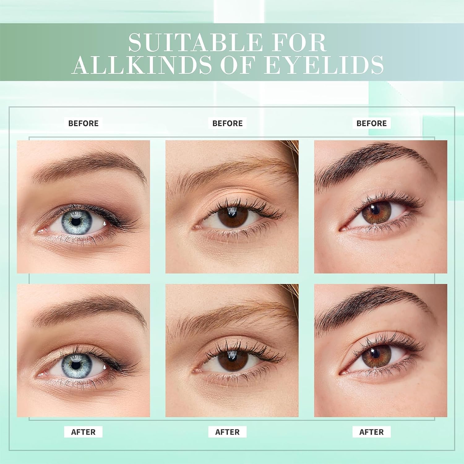 YAGUVI waterproof eyelid tape close-up on skin