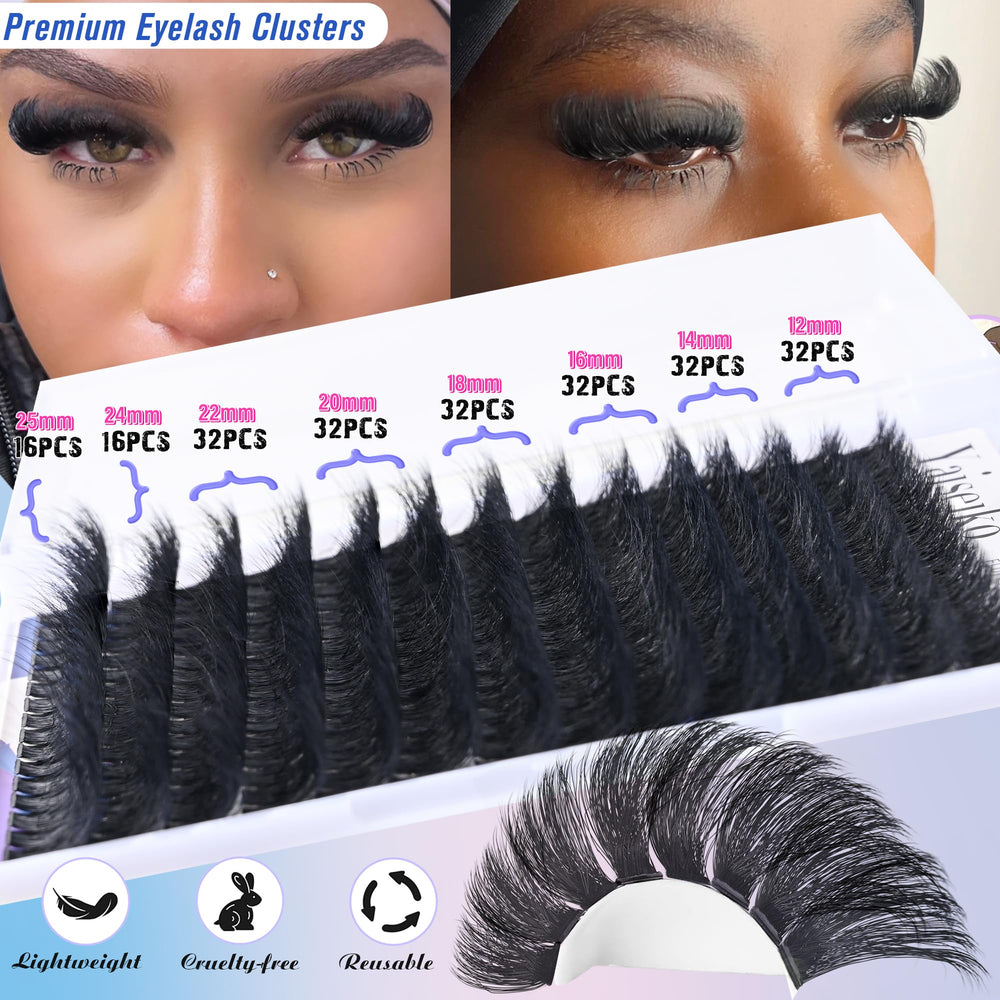 Yaiseiko 150D wispy lashes provide natural-looking volume and soft feel