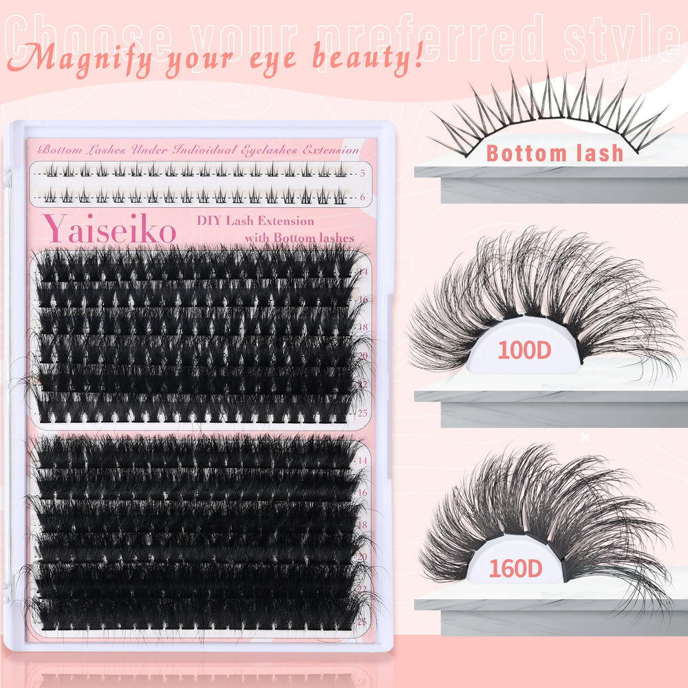 Yaiseiko handmade clusters provide lightweight feel and smooth adhesion.