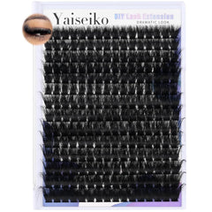 Yaiseiko lash clusters 12-25mm dramatic length for voluminous DIY lashes