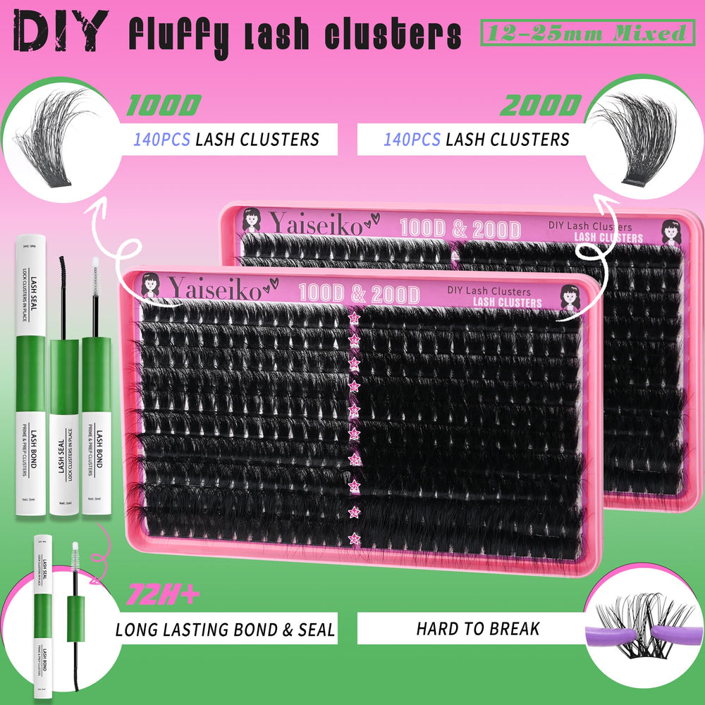 Yaiseiko lash kit for women and girls, ideal DIY gift