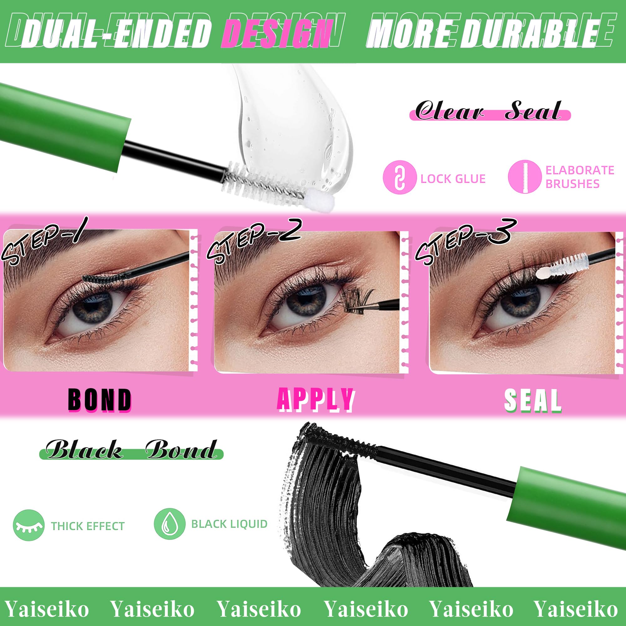 Yaiseiko premium cluster fibers with ultra-thin band