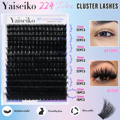 Yaiseiko soft fiber D-Curl clusters for comfortable wear.