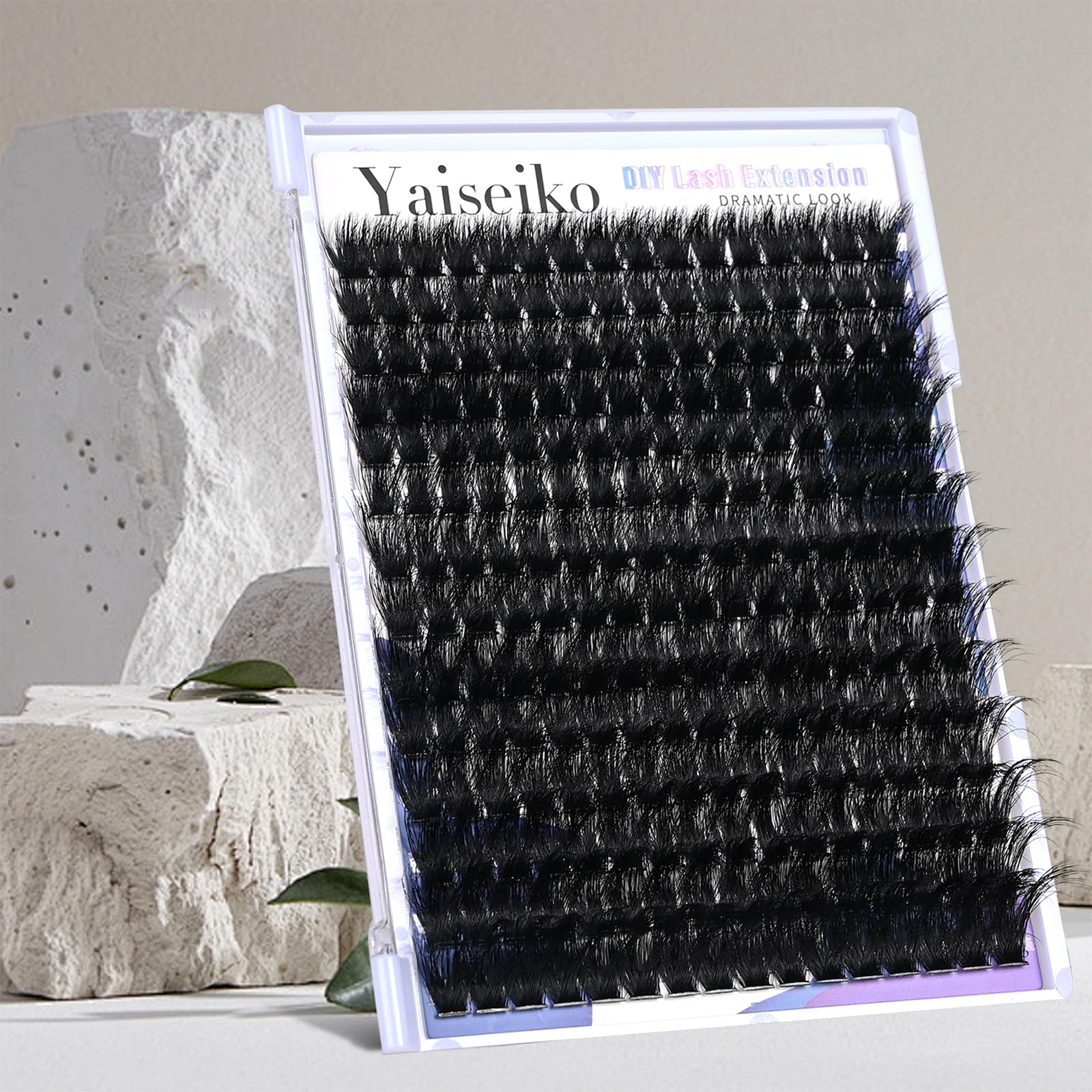 Yaiseiko waterproof matte black lashes for all-day wear
