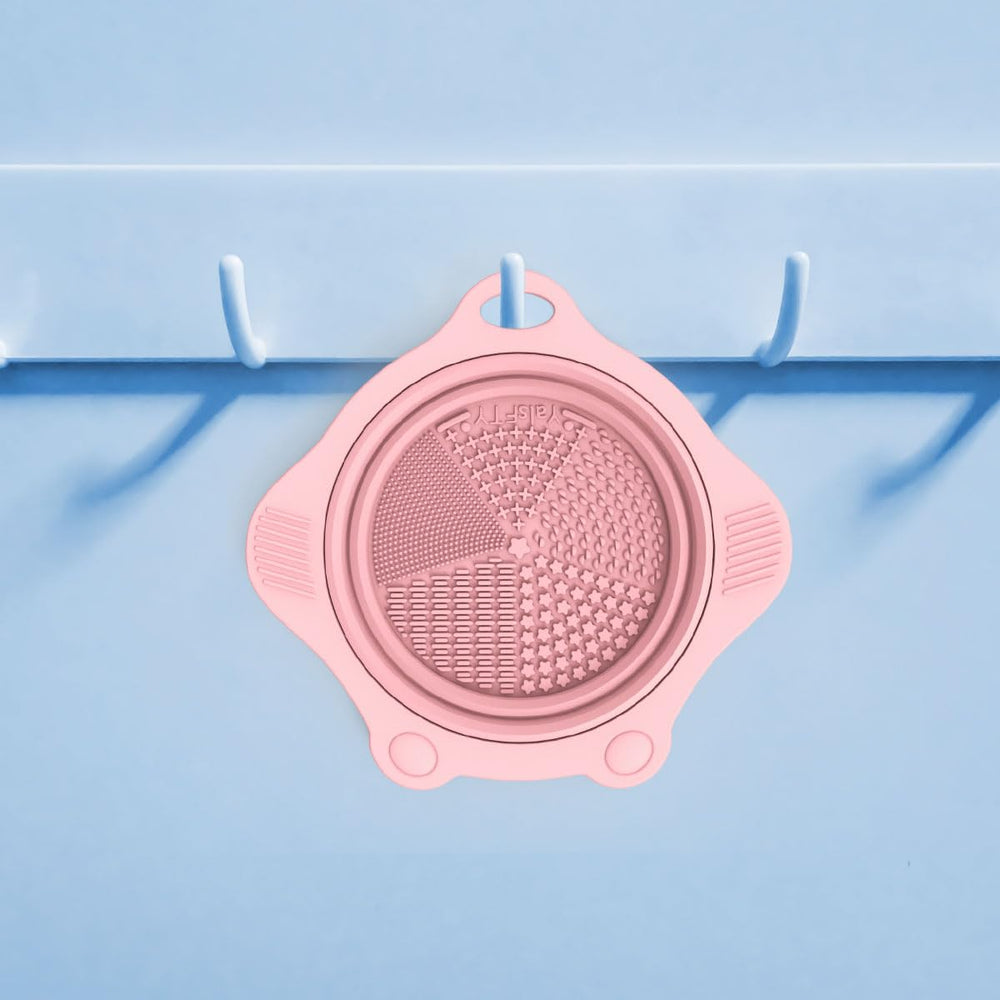 YalsFTY pink bowl cleaner for eyeshadow to foundation brushes