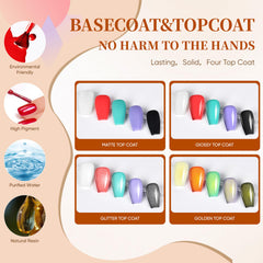 YALSYNY base coat supports smooth adhesion for long-lasting results.