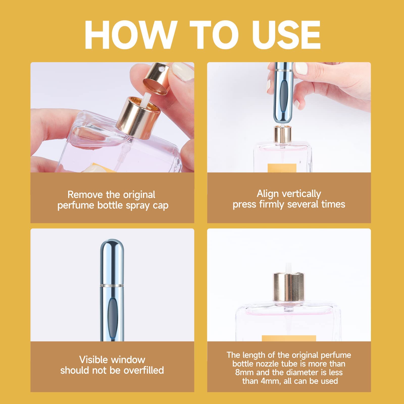 Pink Yamadura atomizer spray demonstrating colorful, compact travel option.