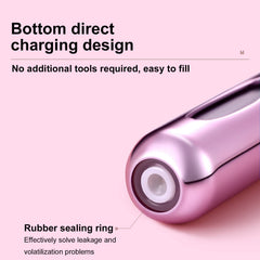 Yamadura black mini atomizer designed for travel-friendly fragrance storage.