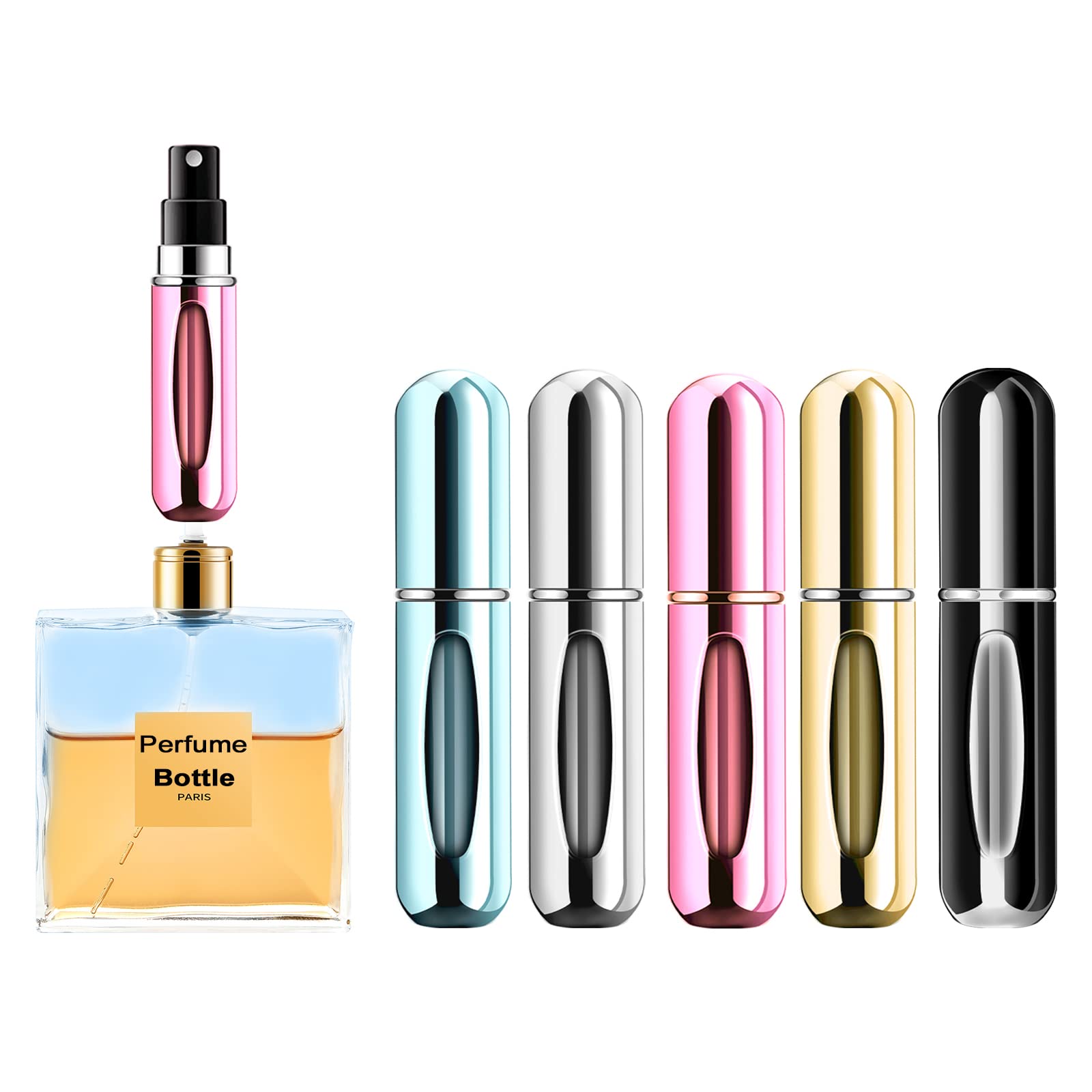 Yamadura pink mini perfume atomizer for on-the-go fragrance access.