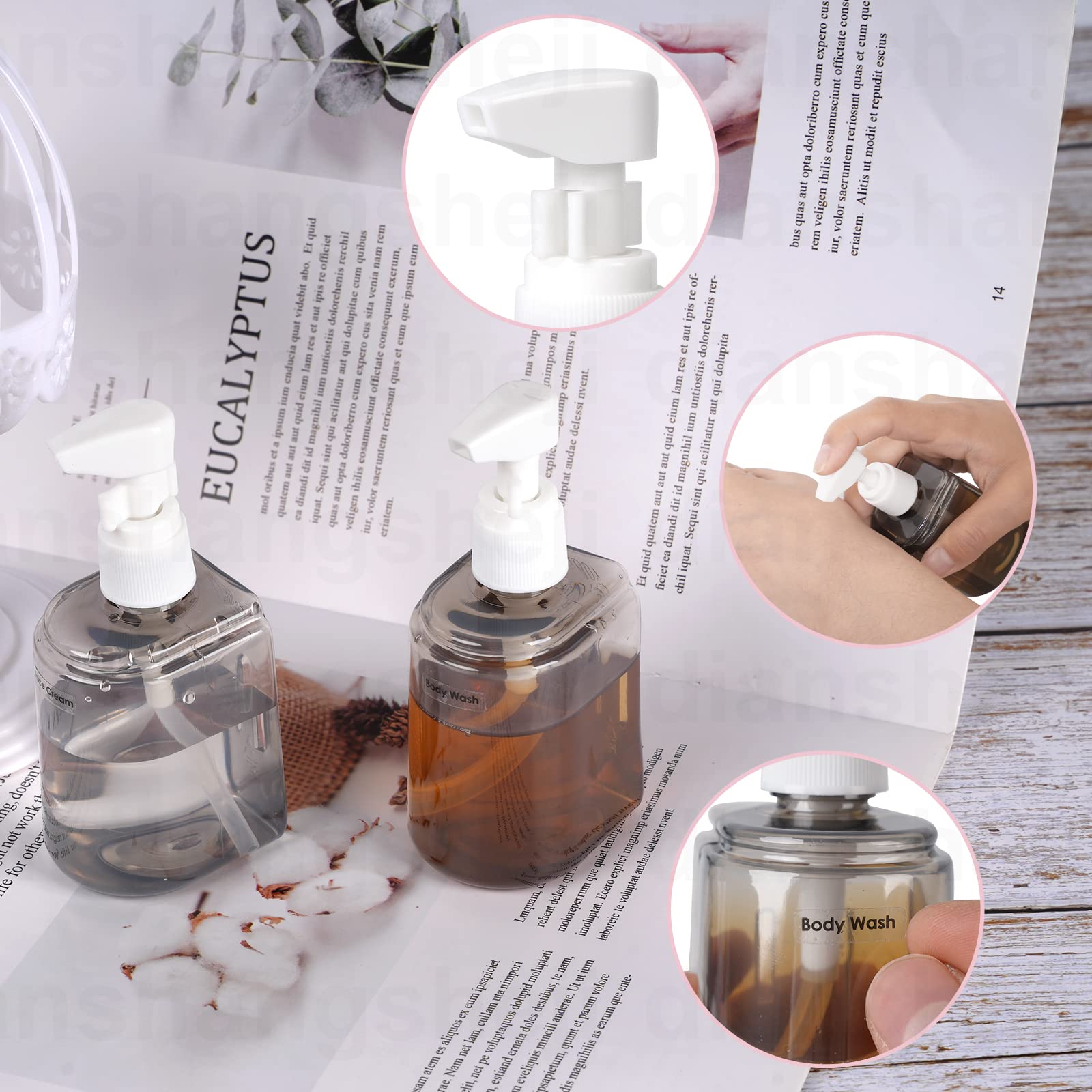Yamadura pink transparent bottle shows contents at a glance.