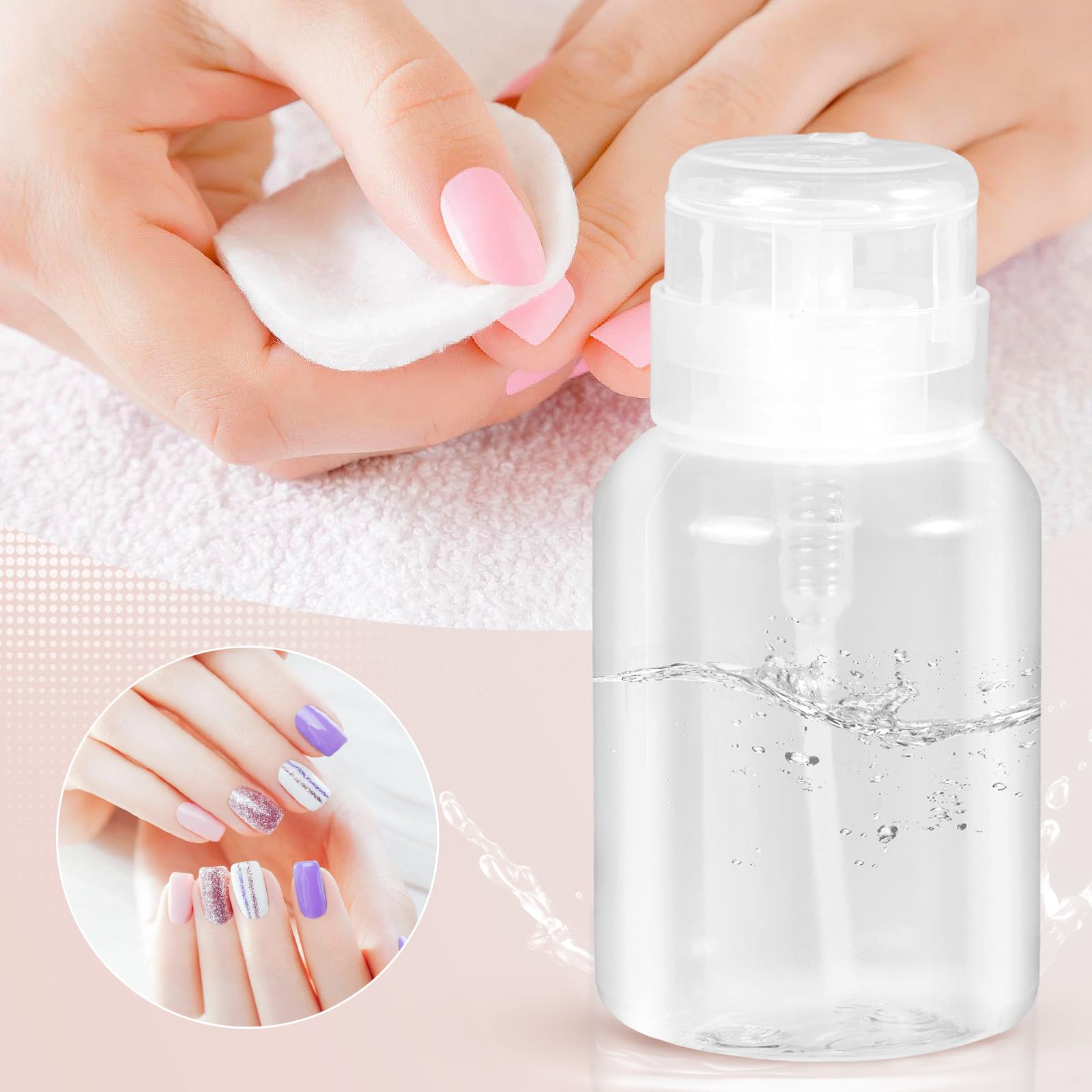 YAMYONE clear-two-pack-bottles help monitor contents at a glance