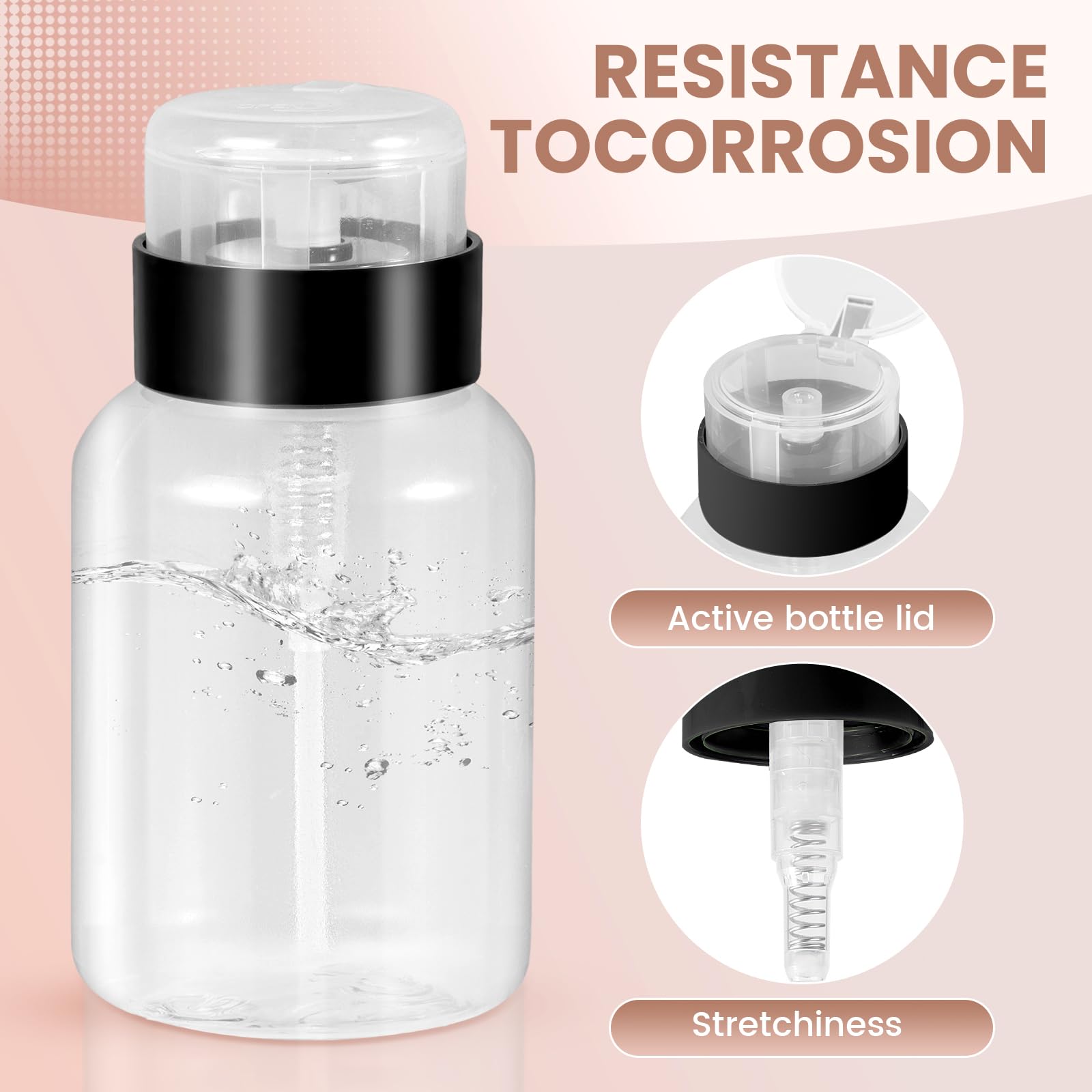 YAMYONE lockable-pump-head ensures spill-free travel and secure storage
