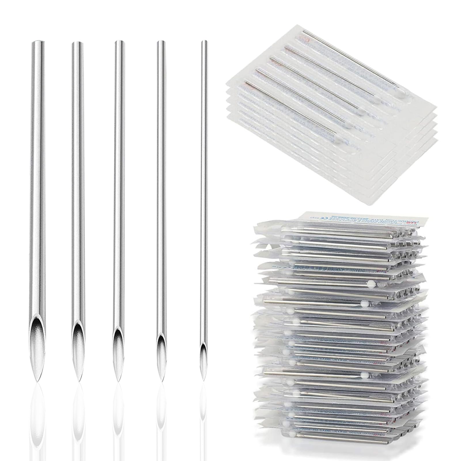Yangna piercing needles kit with sealed pouches for clean sessions