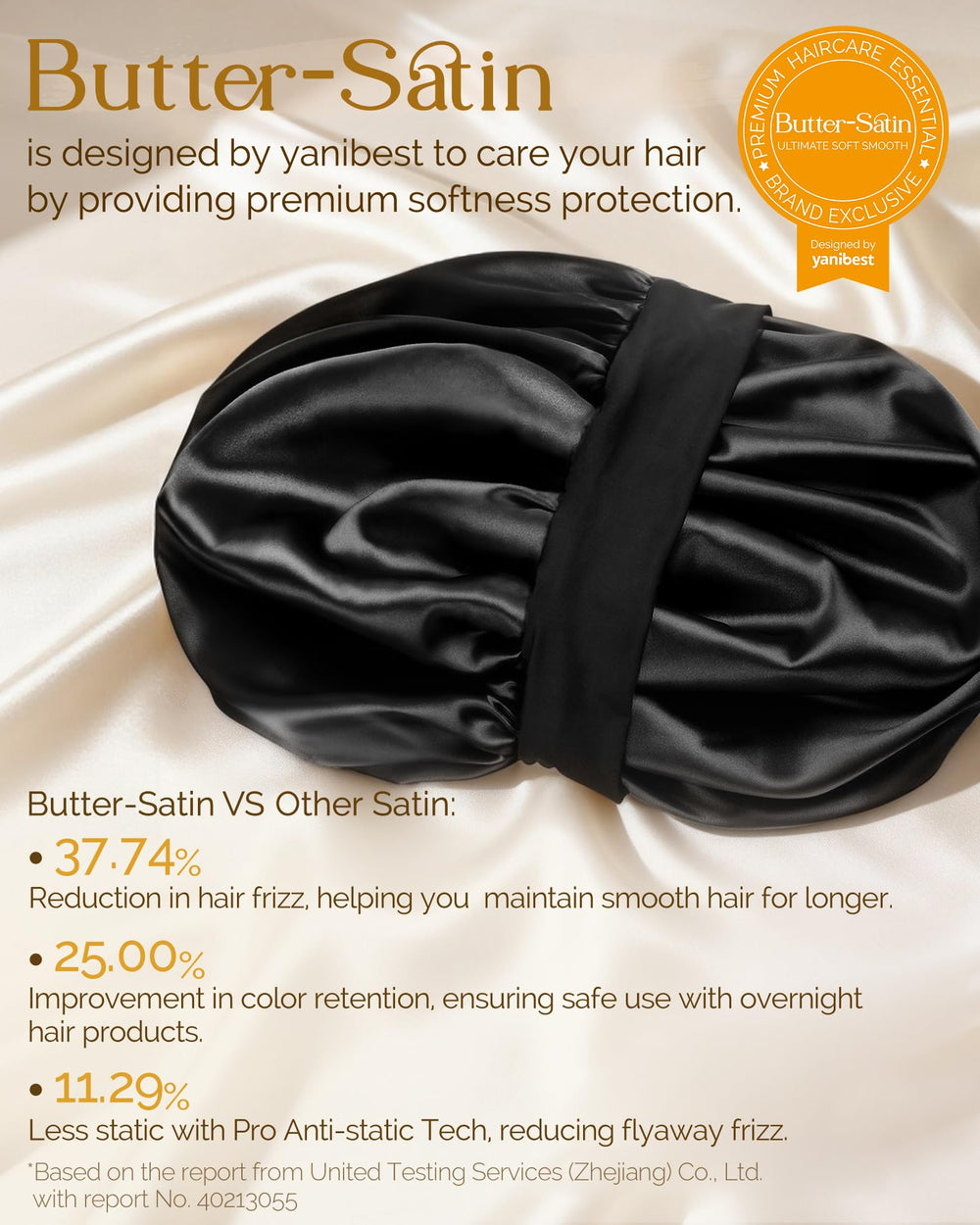 YANIBEST bonete-saten-doble-capa-negro-elegante, protege y conserva el brillo.