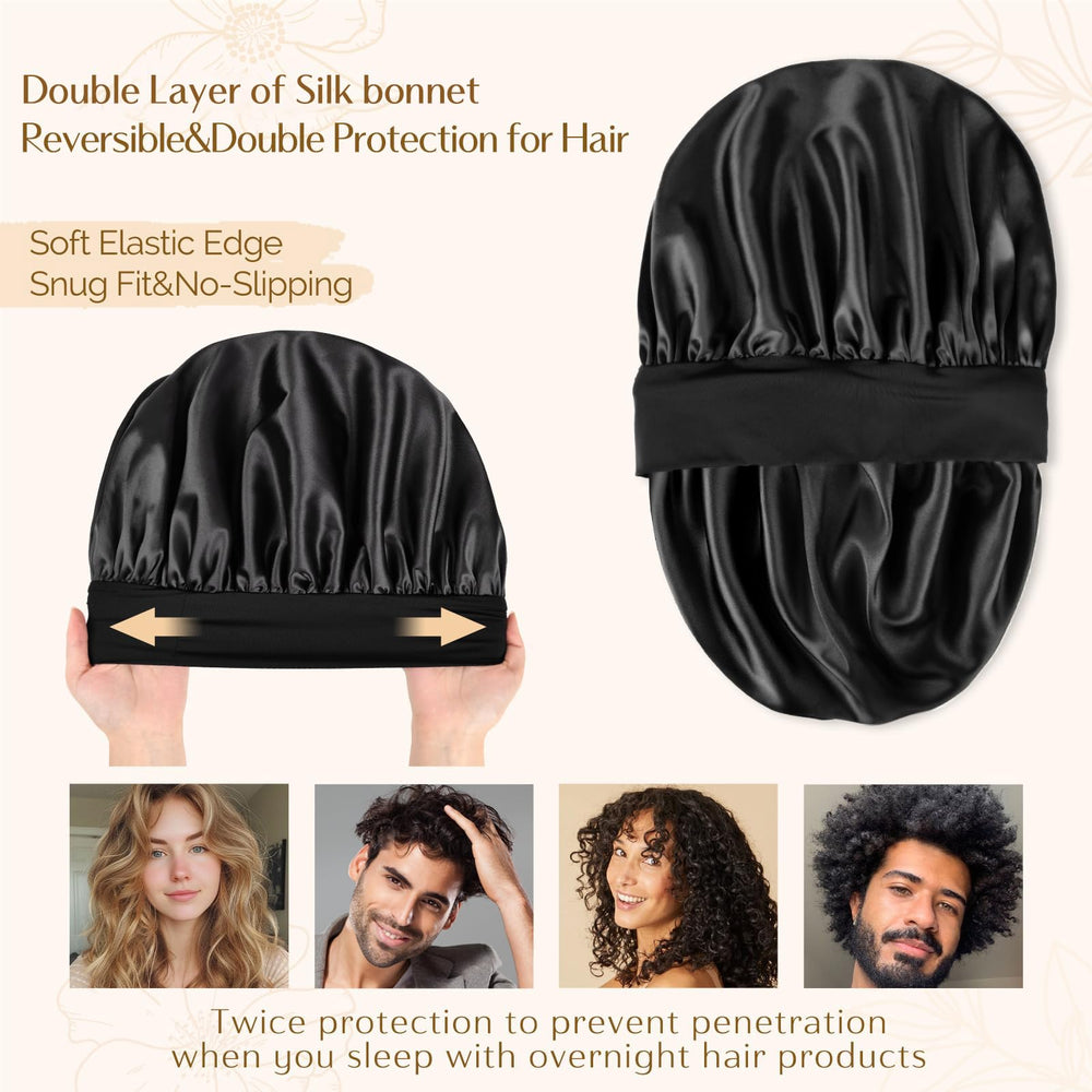 YANIBEST bonete-saten-proteccion-cabello-friccion, reduce fricción durante el sueño.