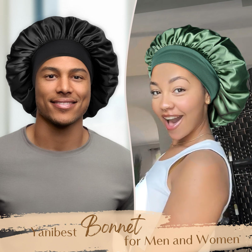 Yanibest bonete satén suave, tacto lujoso que protege el cabello.