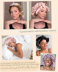 YANIBEST bonete satin estilo lazo: versatilidad para looks nocturnos y diurnos.