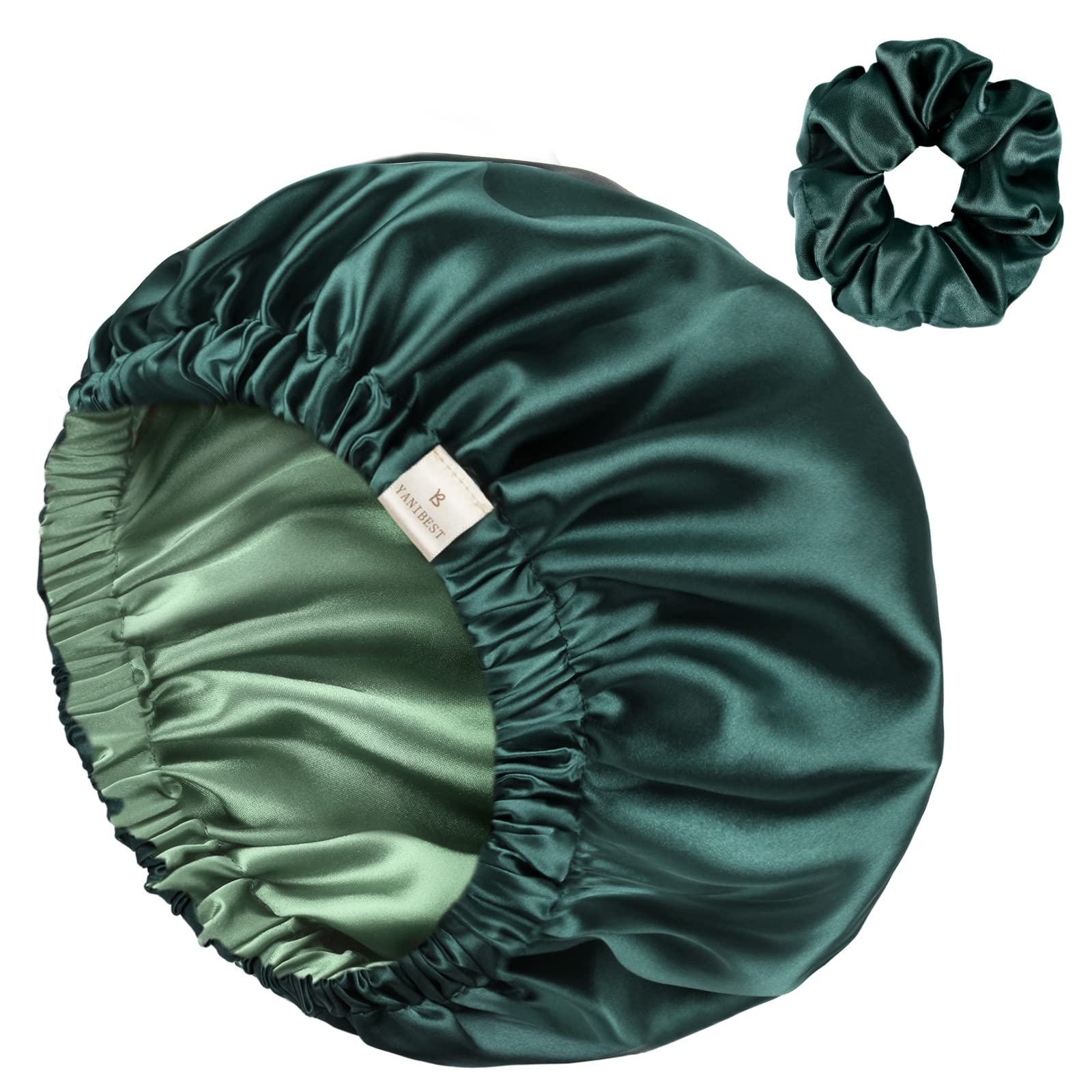 YANIBEST butter-satin bonnet with soft texture reduces friction on hair.