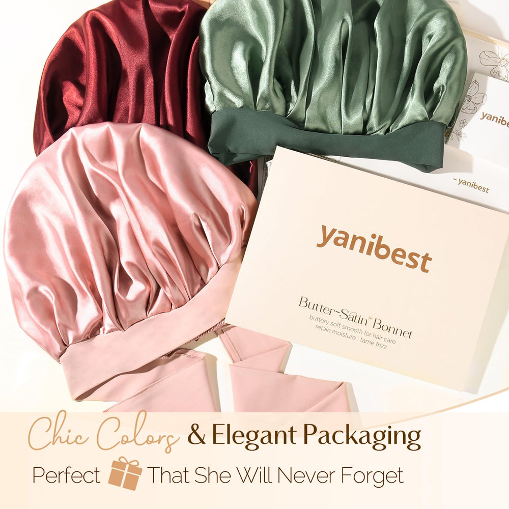 YANIBEST bonete para cabello rizado mantiene la humedad nocturna y reduce frizz
