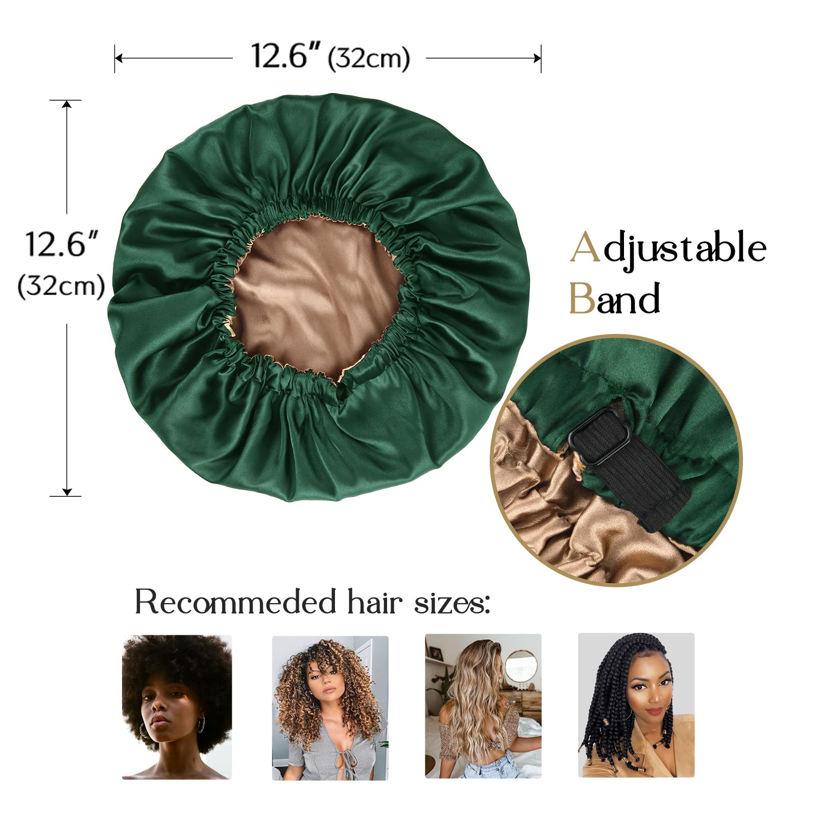 YANIBEST bonnet designed for curly natural hair and textured styles