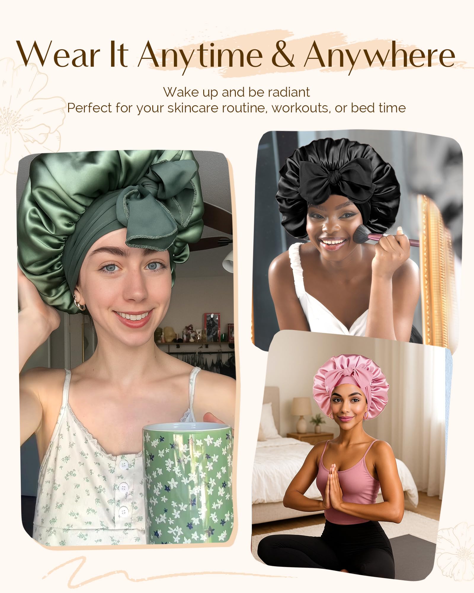 Yanibest bonete de doble capa reversible evita manchas en sábanas
