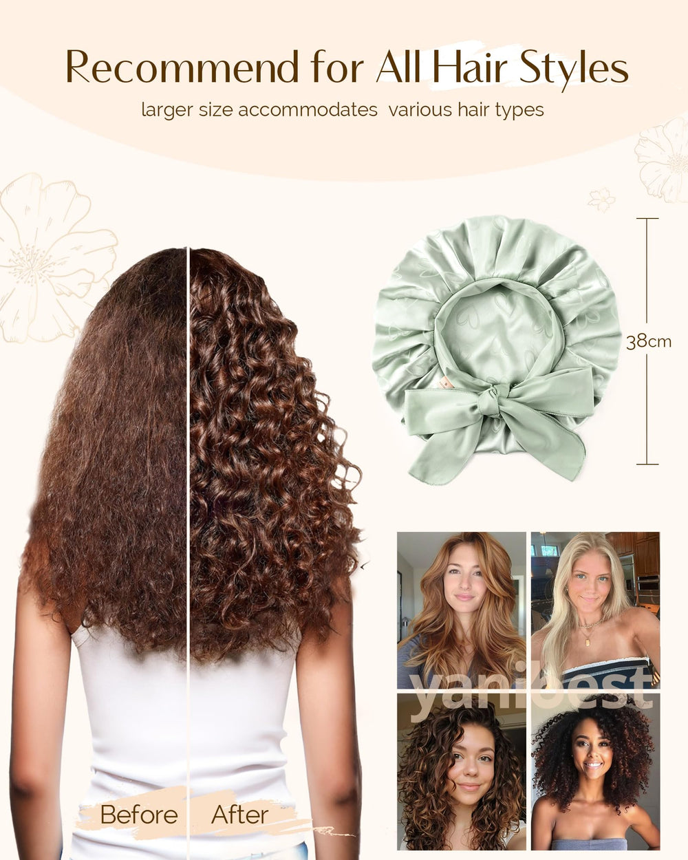 Yanibest empaque de lujo, perfecto regalo para cuidar el cabello.