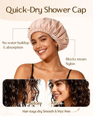 Gorra impermeable de nylon Yanibest para evitar salpicaduras y mantener el cabello seco