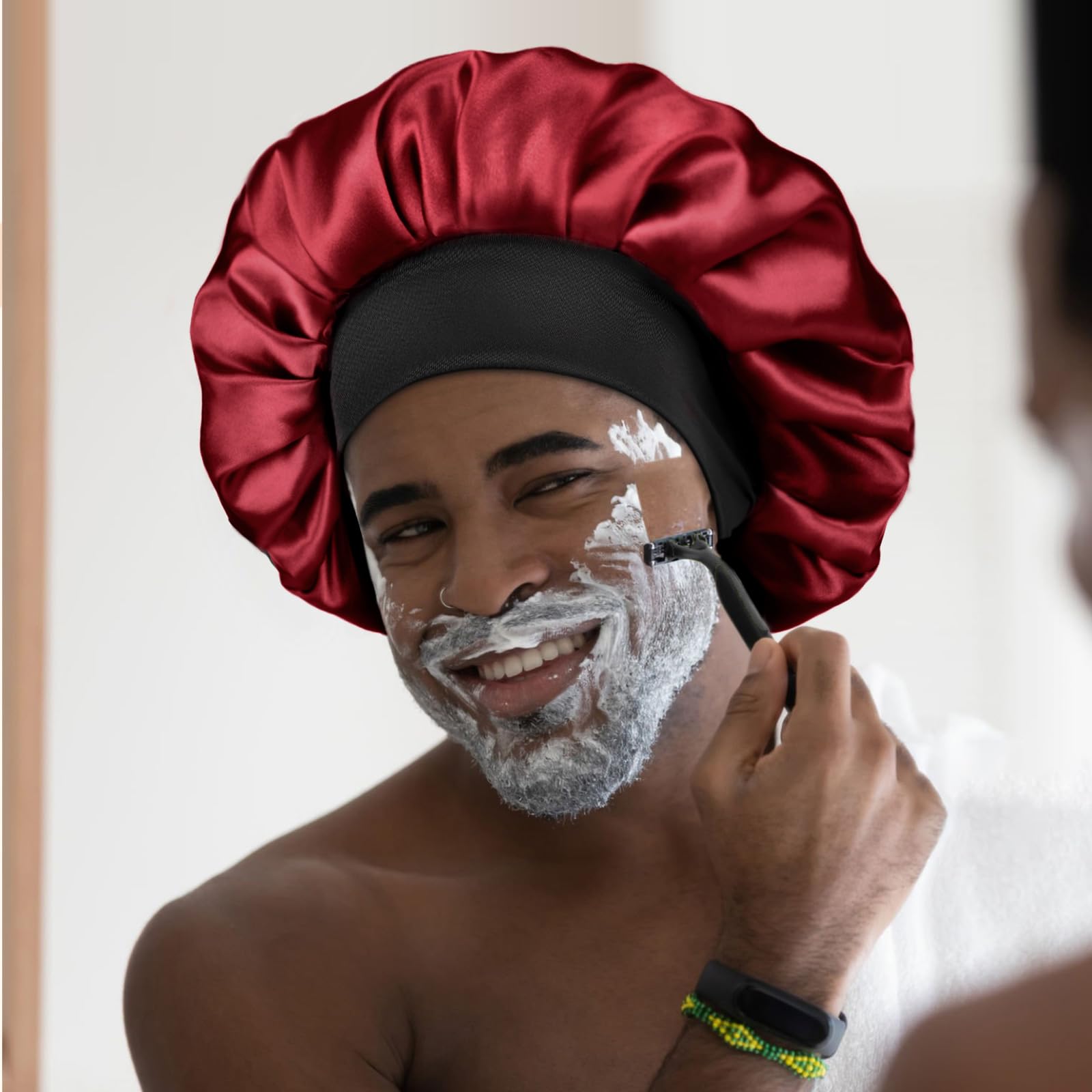 Uso versátil para dormir, maquillaje y tareas del hogar sin marcas.