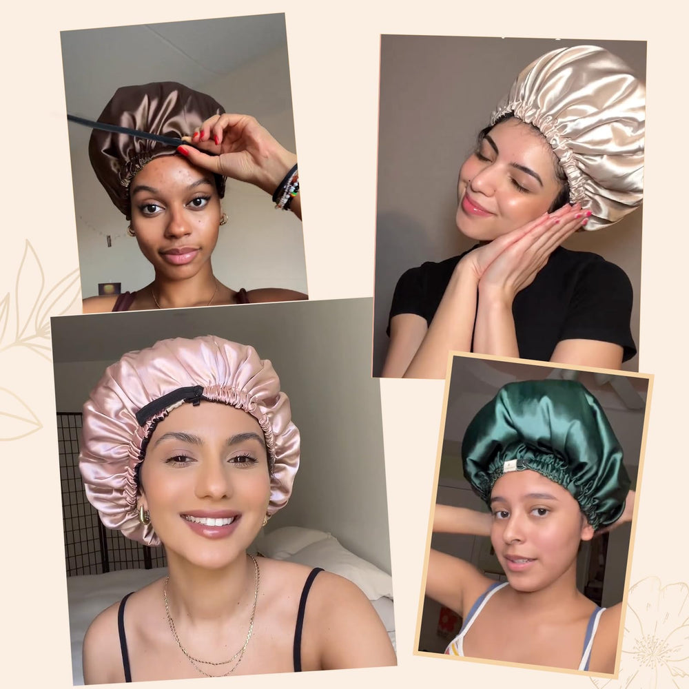 YANIBEST multifunctional satin bonnet ideal for night routines and skincare