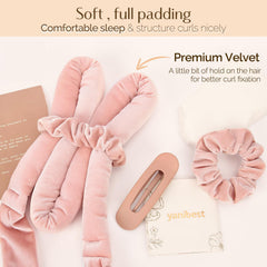 Yanibest non-slip hair clip shown with the kit for secure overnight wear