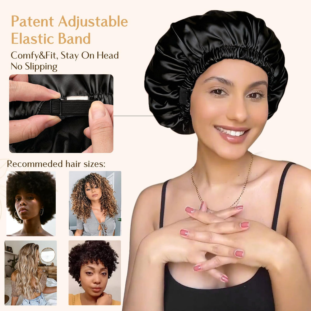 YANIBEST one-size-fits-all bonnet suitable for all hair types
