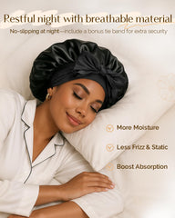 Bonete Yanibest para cabello rizado y natural durante la noche