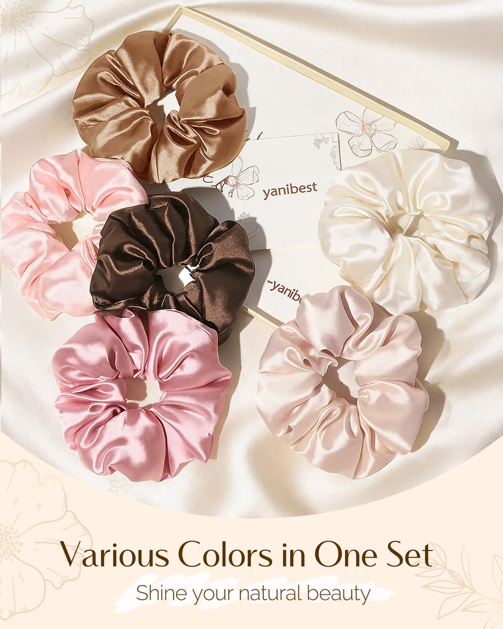 YANIBEST satin scrunchies care guide and washing tips for long-lasting softness.