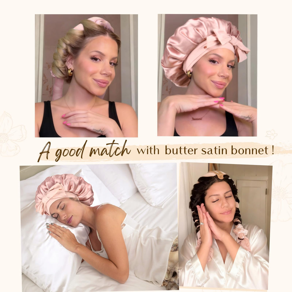 Yanibest soft ribbon wrap design highlighting comfortable long hair friendly curling