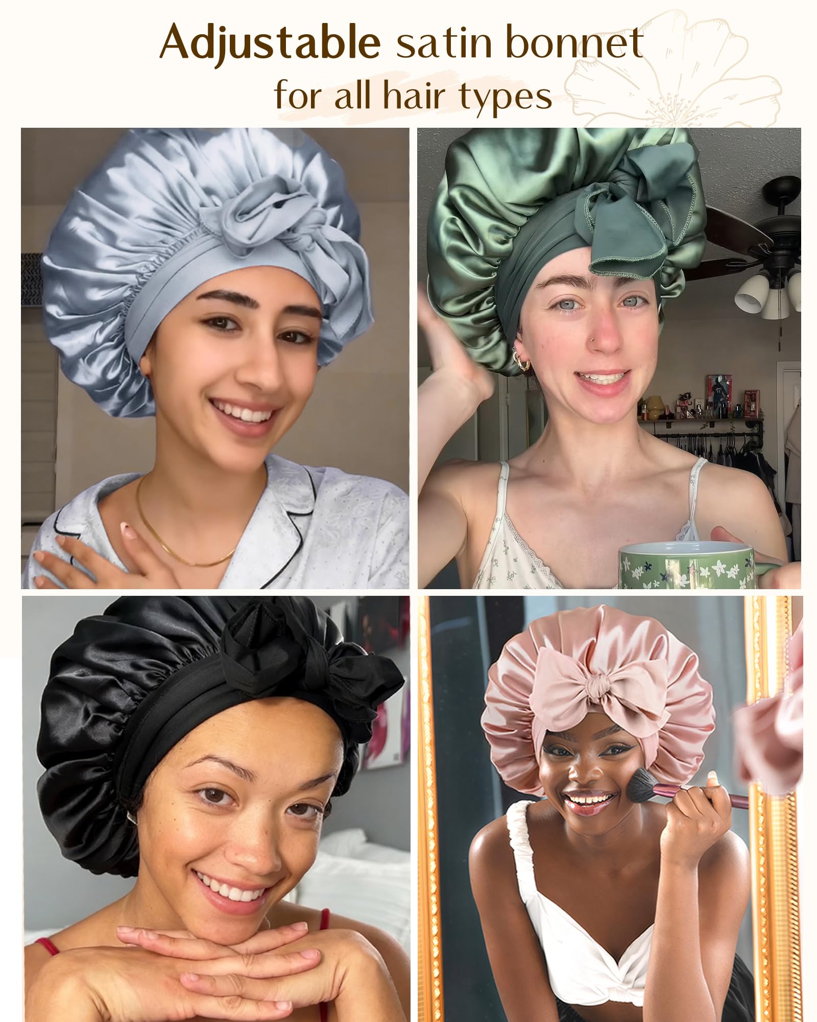 Uso versátil para dormir, ejercicios o maquillaje manteniendo el cabello ordenado.